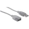 Manhattan 336314 USB cable USB 2.0 70.9" (1.8 m) USB A Silver2