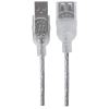 Manhattan 336314 USB cable USB 2.0 70.9" (1.8 m) USB A Silver3