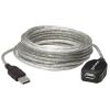 Manhattan 519779 USB cable USB 2.0 196.9" (5 m) USB A Silver1