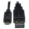 Tripp Lite UR050-06N USB cable USB 2.0 5.91" (0.15 m) USB A Micro-USB B Black1