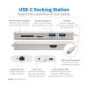 Tripp Lite U442-DOCK11-S laptop dock/port replicator USB 3.2 Gen 2 (3.1 Gen 2) Type-C Silver2