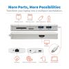 Tripp Lite U442-DOCK11-S laptop dock/port replicator USB 3.2 Gen 2 (3.1 Gen 2) Type-C Silver3