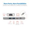 Tripp Lite U442-DOCK10-S laptop dock/port replicator USB 3.2 Gen 2 (3.1 Gen 2) Type-C Silver7