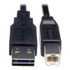 Tripp Lite UR022-001 USB cable USB 2.0 11.8" (0.3 m) USB A USB B Black1