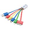 AddOn Networks USB5IN1CHARGER USB cable USB 2.0 3.15" (0.0800 m) USB A Multicolor1