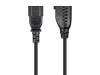 Monoprice 1302 power cable Black 11.8" (0.3 m) C14 coupler NEMA 5-15R2