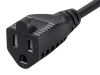 Monoprice 1302 power cable Black 11.8" (0.3 m) C14 coupler NEMA 5-15R4