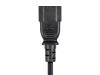 Monoprice 1302 power cable Black 11.8" (0.3 m) C14 coupler NEMA 5-15R5