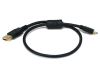 Monoprice 5446 USB cable USB 2.0 18" (0.457 m) USB A Mini-USB B Black1