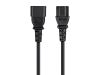 Monoprice 6329 power cable Black 35.4" (0.9 m) C14 coupler C13 coupler2