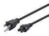 Monoprice 7687 power cable Black 35.4" (0.9 m) IEC 320 NEMA 5-15P1