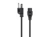 Monoprice 7687 power cable Black 35.4" (0.9 m) IEC 320 NEMA 5-15P2