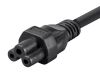 Monoprice 7687 power cable Black 35.4" (0.9 m) IEC 320 NEMA 5-15P3