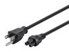 Monoprice 7688 power cable Black 70.9" (1.8 m) NEMA 5-15P C5 coupler1