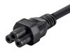 Monoprice 7688 power cable Black 70.9" (1.8 m) NEMA 5-15P C5 coupler3