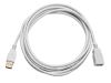 Monoprice 8607 USB cable USB 2.0 120" (3.05 m) USB A White1