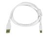 Monoprice 8633 USB cable USB 2.0 36" (0.914 m) USB A Mini-USB B White1