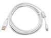 Monoprice 8642 USB cable USB 2.0 120" (3.05 m) USB A Micro-USB B White1