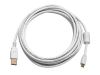 Monoprice 8643 USB cable USB 2.0 180" (4.57 m) USB A Micro-USB B White1