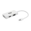 Tripp Lite P137-06N-HDVW video cable adapter 5.91" (0.15 m) Mini DisplayPort DVI-D + VGA (D-Sub) + HDMI White10