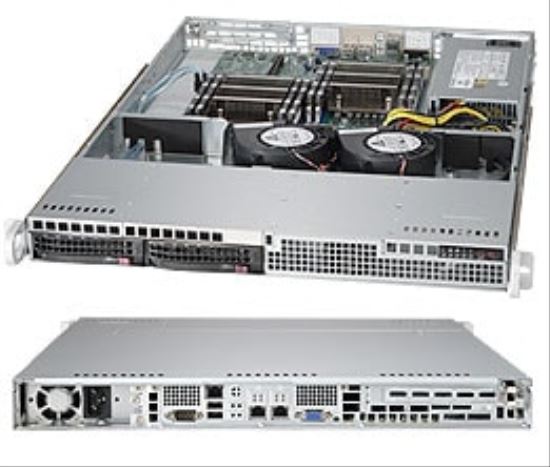 Supermicro SYS-6017R-TDLF-BULK server barebone Intel® C602 LGA 2011 (Socket R) Rack (1U)1