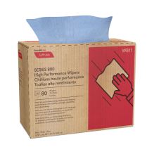 Tuff-Job Spunlace Towels, Pop Up Box, 9.75 x 16.75, Blue, 80/Box, 5 Boxes/Carton1