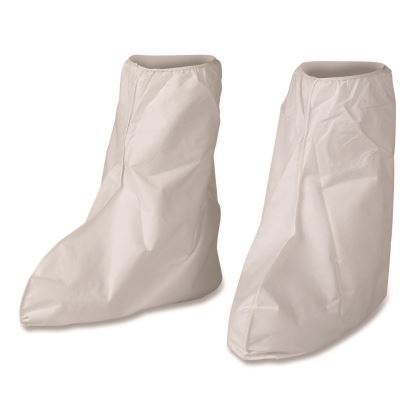 A40 Liquid and Particle Protection Boot Covers, One Size Fits Most, White, 400/Carton1