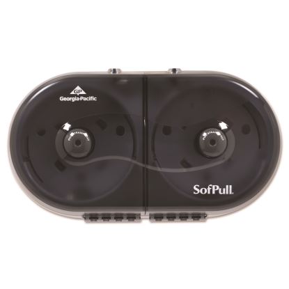 SofPull Mini Centerpull 2-Roll Bath Tissue Dispenser, 16.38 x 7.2 x 9.3, Smoke1