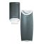 Door Tissue Dispenser/Trash Receptacle, 6.75 x 4 x 11, Smoke1