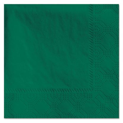 Beverage Napkins, 2-Ply, 9 1/2 x 9 1/2, Hunter Green, 1000/Carton1