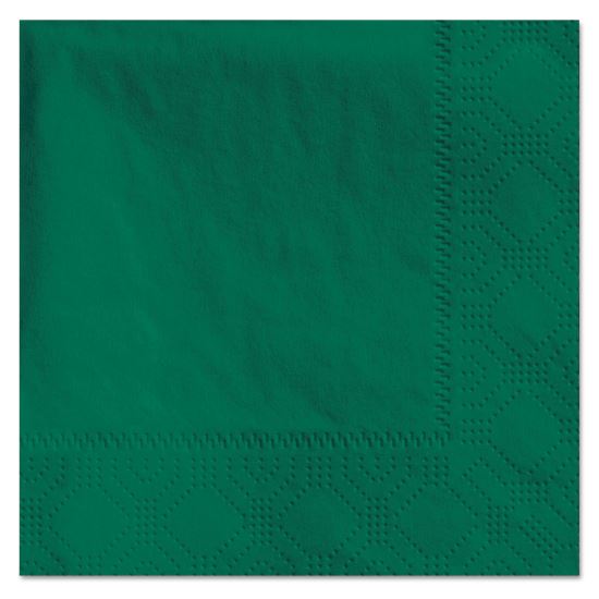 Beverage Napkins, 2-Ply, 9 1/2 x 9 1/2, Hunter Green, 1000/Carton1