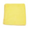 MicroWorks Microfiber Towels, 12 x 12, Yellow, Dozen1