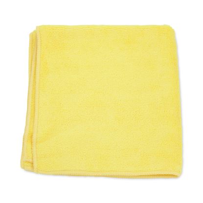 MicroWorks Microfiber Towels, 12 x 12, Yellow, Dozen1