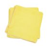 MicroWorks Microfiber Towels, 12 x 12, Yellow, Dozen2