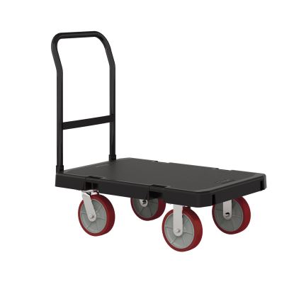 Resin Platform Truck, 1,600 lb Capacity, 24" x 36", Black1