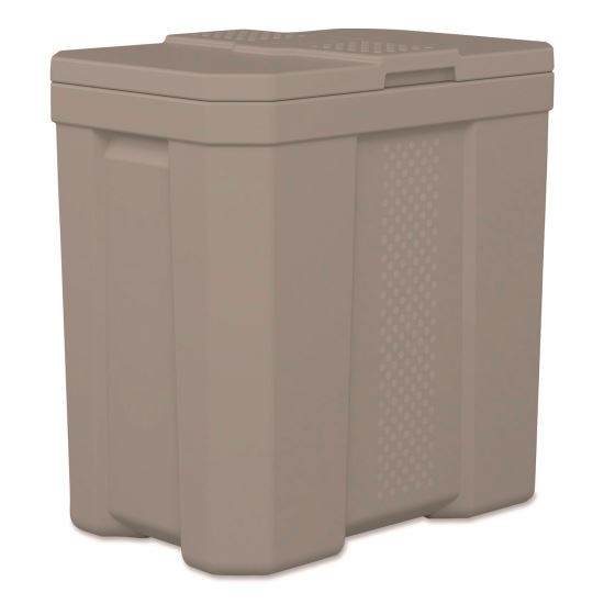 Salt Box, 28 gal, 23.75 x 15.75 x 23.75. Dove Gray1