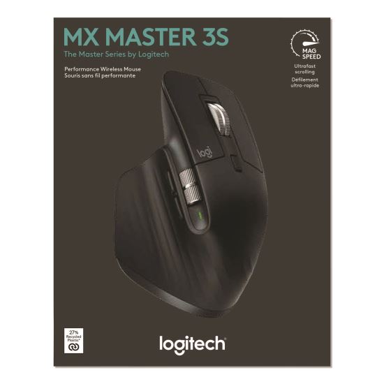 MX Master 3S for Business Wireless Mouse, 33 ft Wireless Range, Right, Black1