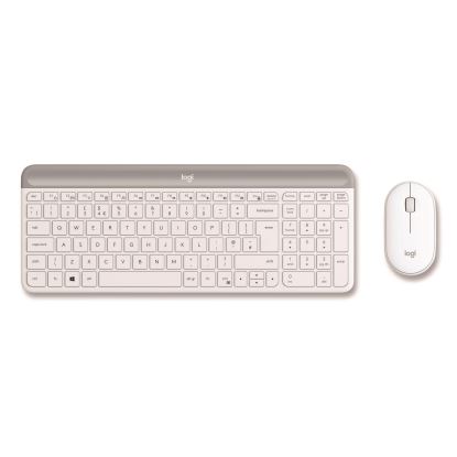 MK470 Slim Wireless Keyboard and Mouse Combo, 2.4 GHz/33 ft Wireless Range, Off-White1