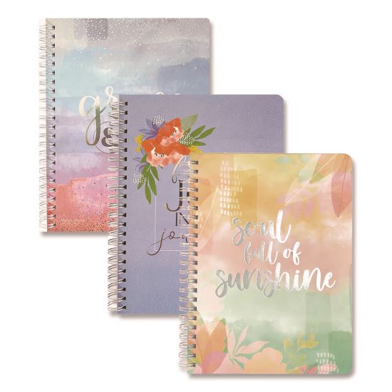 Silver Lining Hardcover Journal, Medium/College Rule, Randomly Assorted Cover Designs and Colors, (100) 7.75 x 5.8 Sheets1