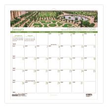 Recycled Gardens of the World Monthly Wall Calendar, Garden Scene Photography, 12 x 12, White Sheets, 12-Month (Jan-Dec):20251