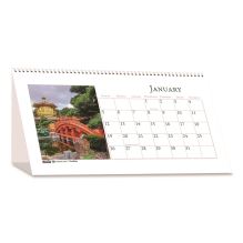 Recycled Gardens of the World Monthly Desktop Calendar, Garden Scene Photography, 8.5 x 4.25, White, 12-Month (Jan-Dec): 20251