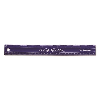 Lockermate Flexi Ruler, Standard/Metric, 12" Long, Blue1