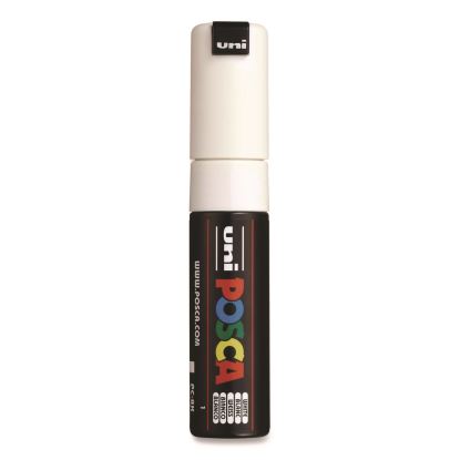 Water-Based Paint Markers, Broad Chisel Tip, White1