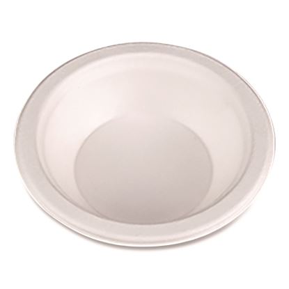 ChampWare Molded Fiber Tableware, Bowl, 12 oz, White, 125/Sleeve, 8 Sleeves/Carton1