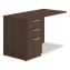 Seville Series Desk Return with Pedestal, Left, 48" x 24" x 29", Mahogany1