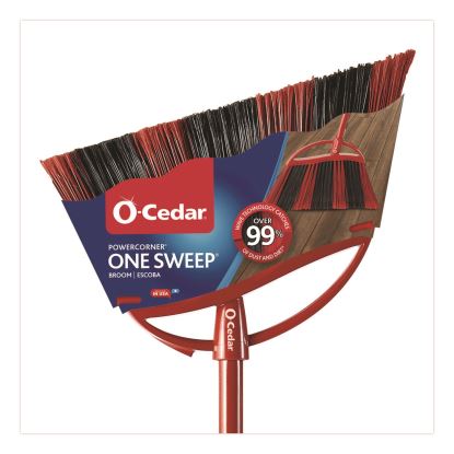 One Sweep Large Broom, 48" Handle, Red/Black/Gray1