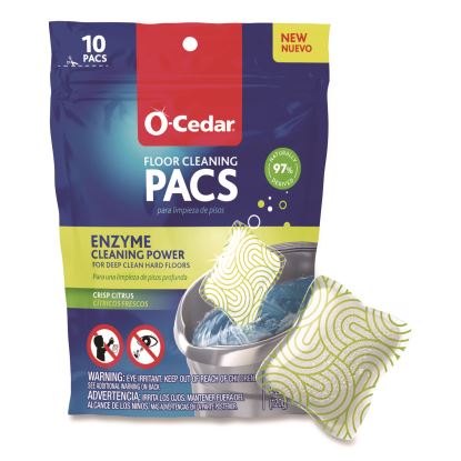 Cleaning PACS, Crisp Citrus Scent, 10/Pack, 8 Packs/Carton1