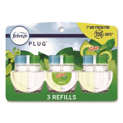 PLUG Air Freshener Refills, Gain Scent, 2.63 oz, 3/Pack, 6 Packs/Carton1