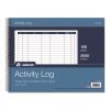 Activity Logbook, 8 Columns, Blue/White Cover, 11 x 8.5 Sheets, 50 Sheets/Book1