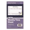 Weekly Time Sheets, Two-Part Carbonless, 8.5 x 5.5, 100 Forms Total1